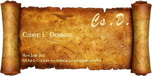 Cseri Domos névjegykártya